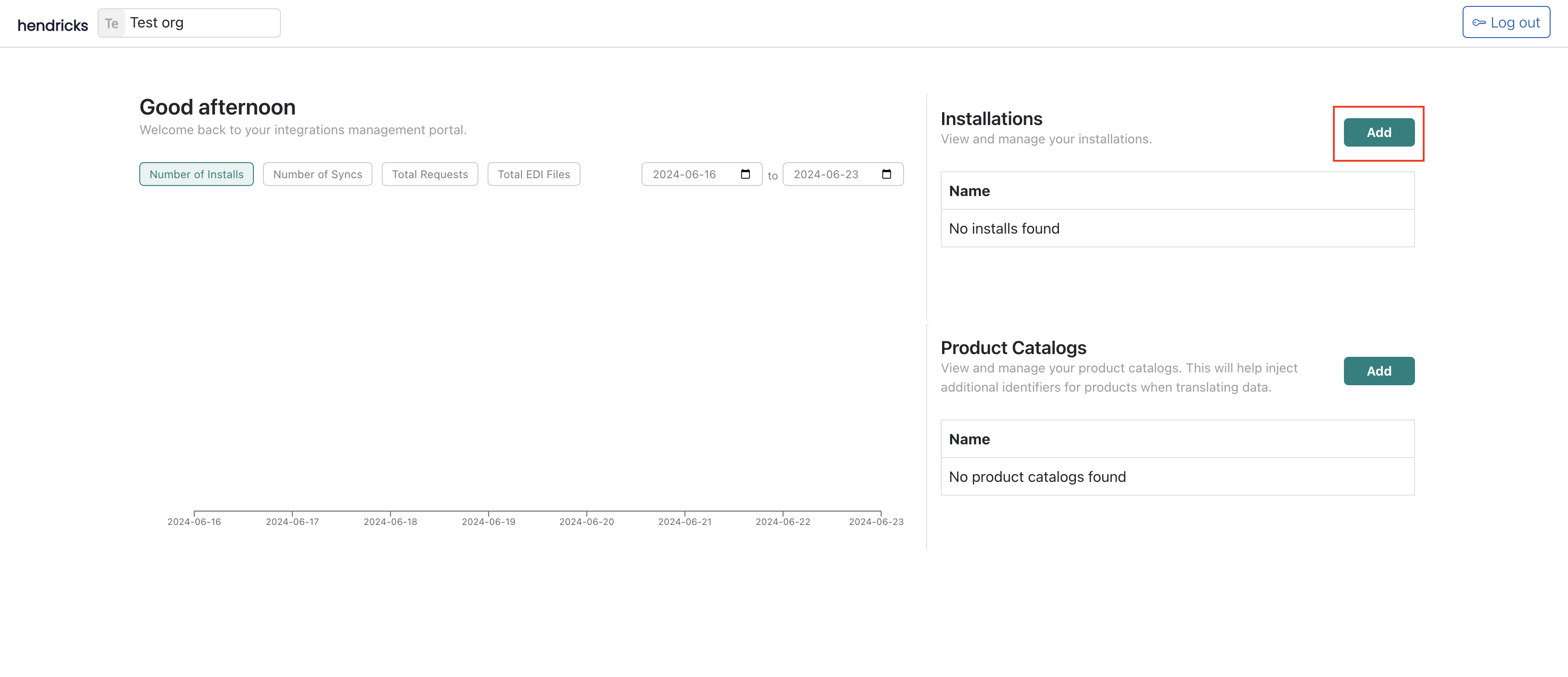 Click Add from Dashboard