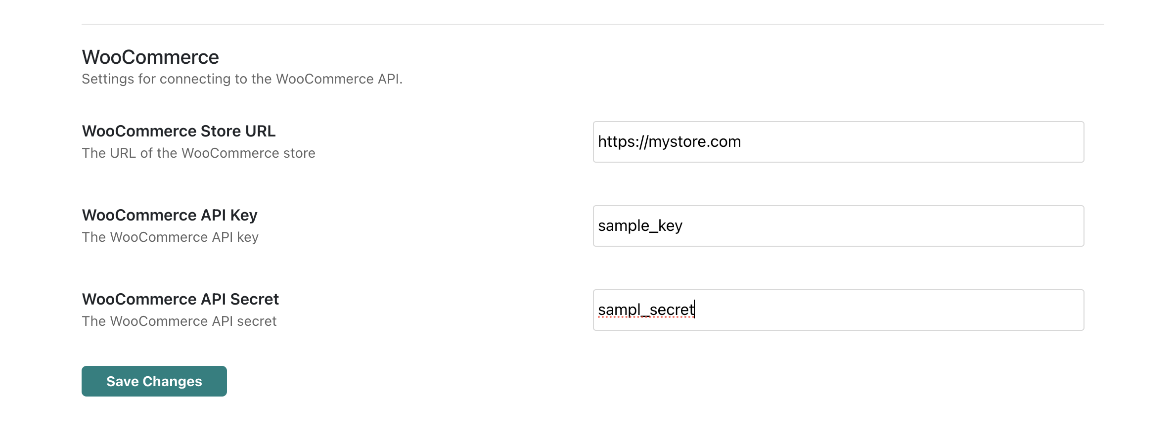 WooCommerce API Key