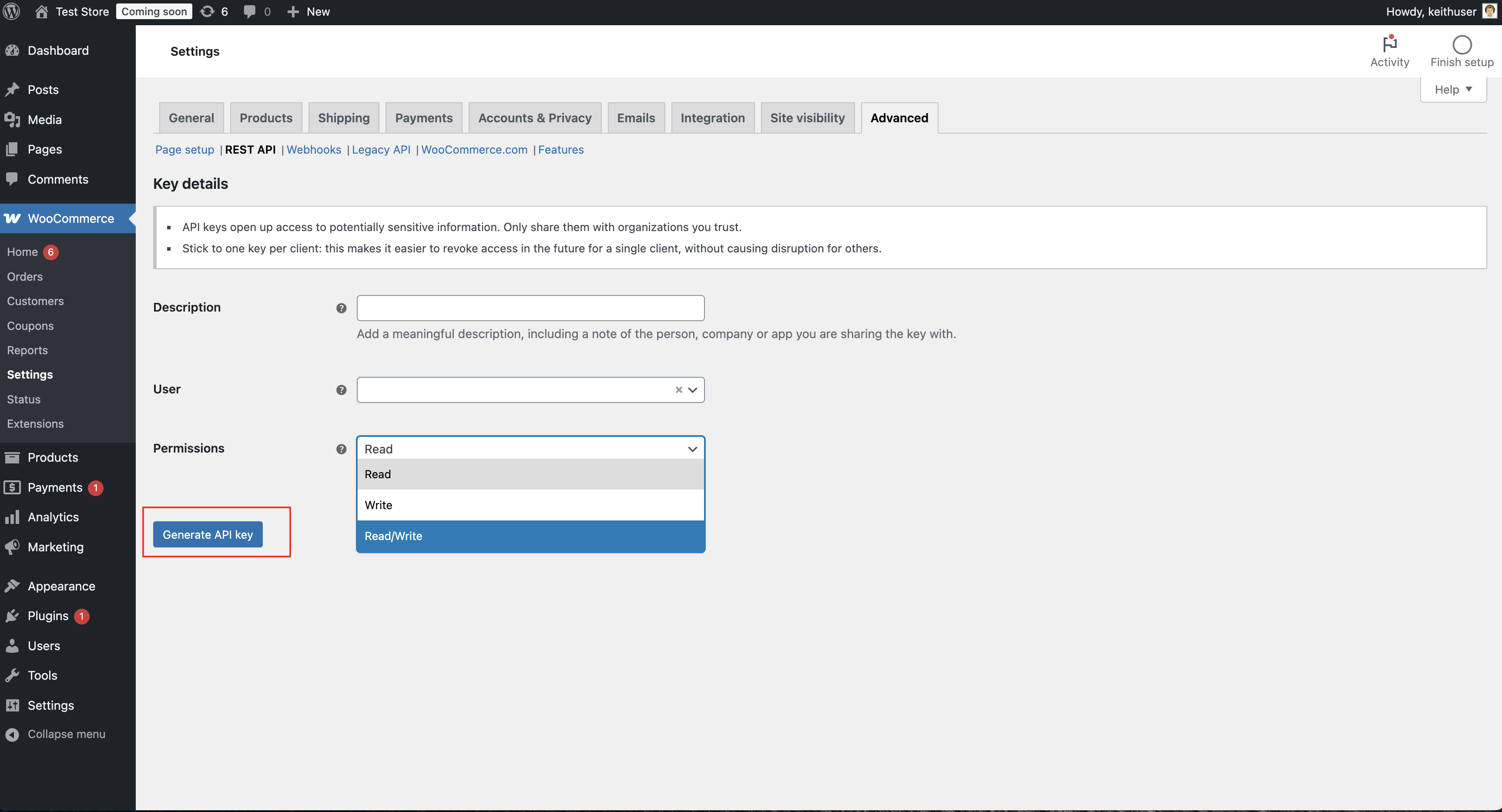 WooCommerce REST API