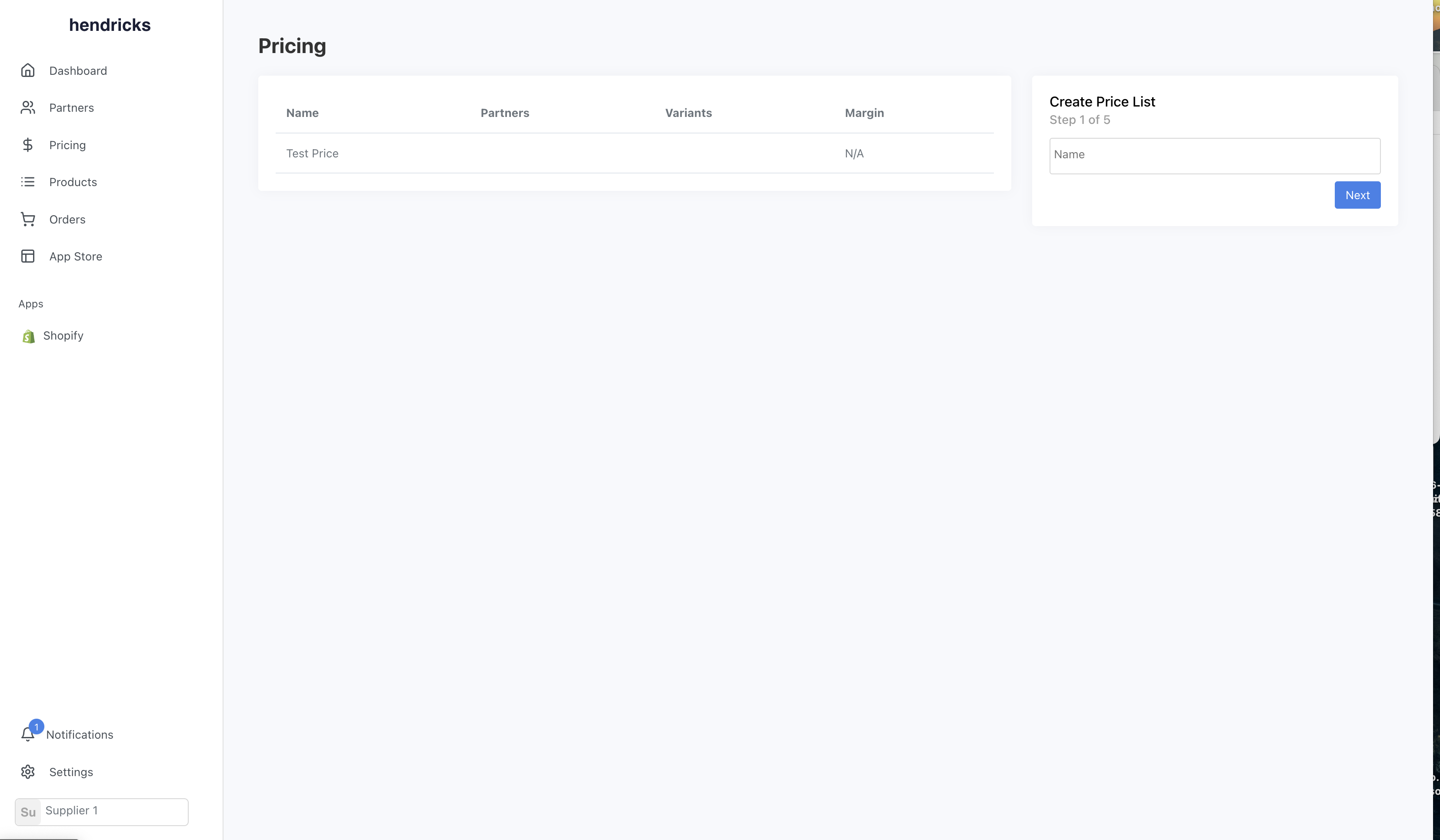 Pricing Page