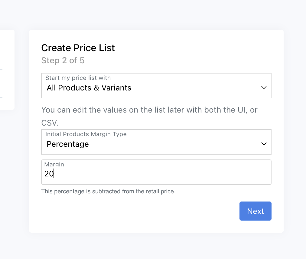 Create Pricing Page